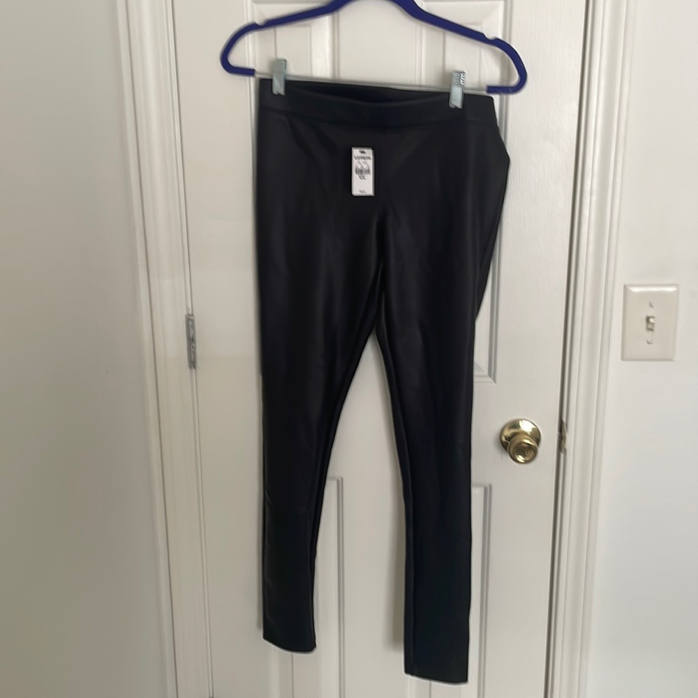 Express pleather leggings size M
